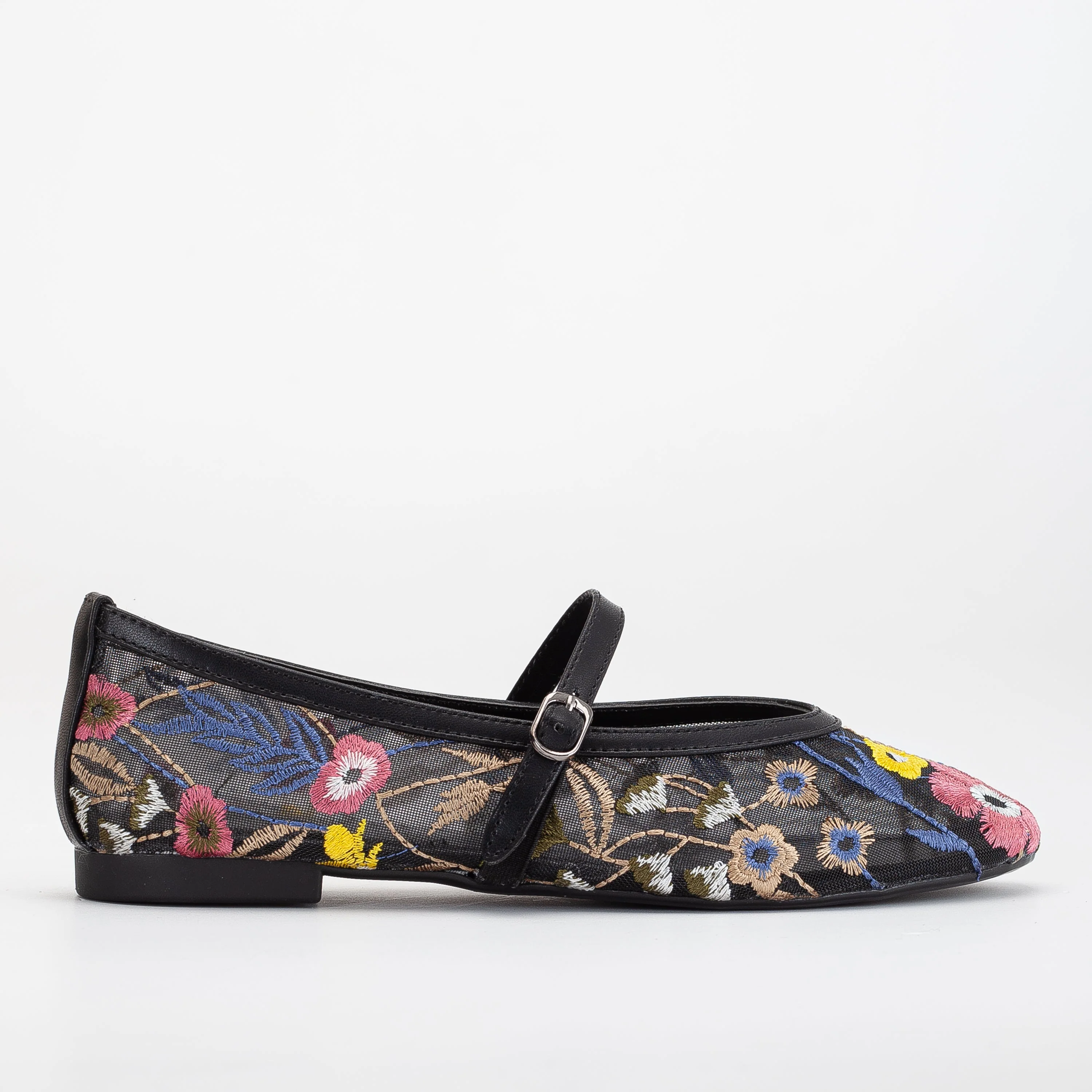 Fauna - Black Mesh Mary Jane Flats - Image 4