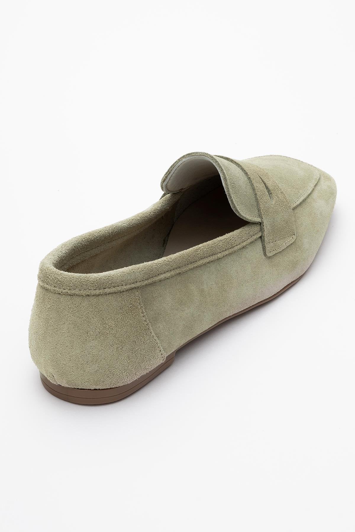Morne - Sage Green Suede Leather Loafers (Women) - Image 5