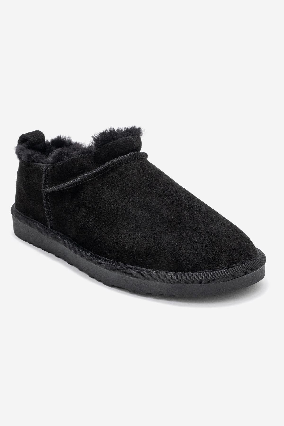Yukon - Black Suede Genuine Leather Ankle Boot (Women) - Image 3